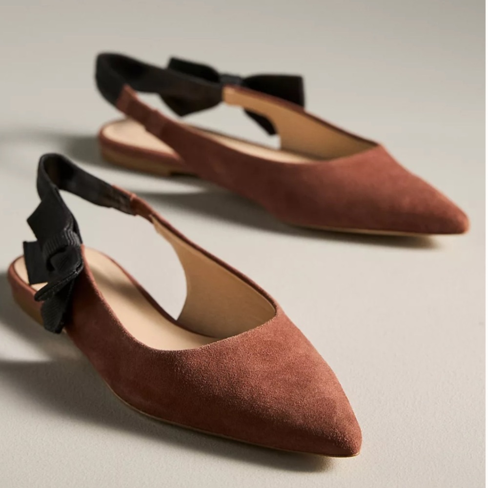 Maeve Side Bow Flats, Sz 8